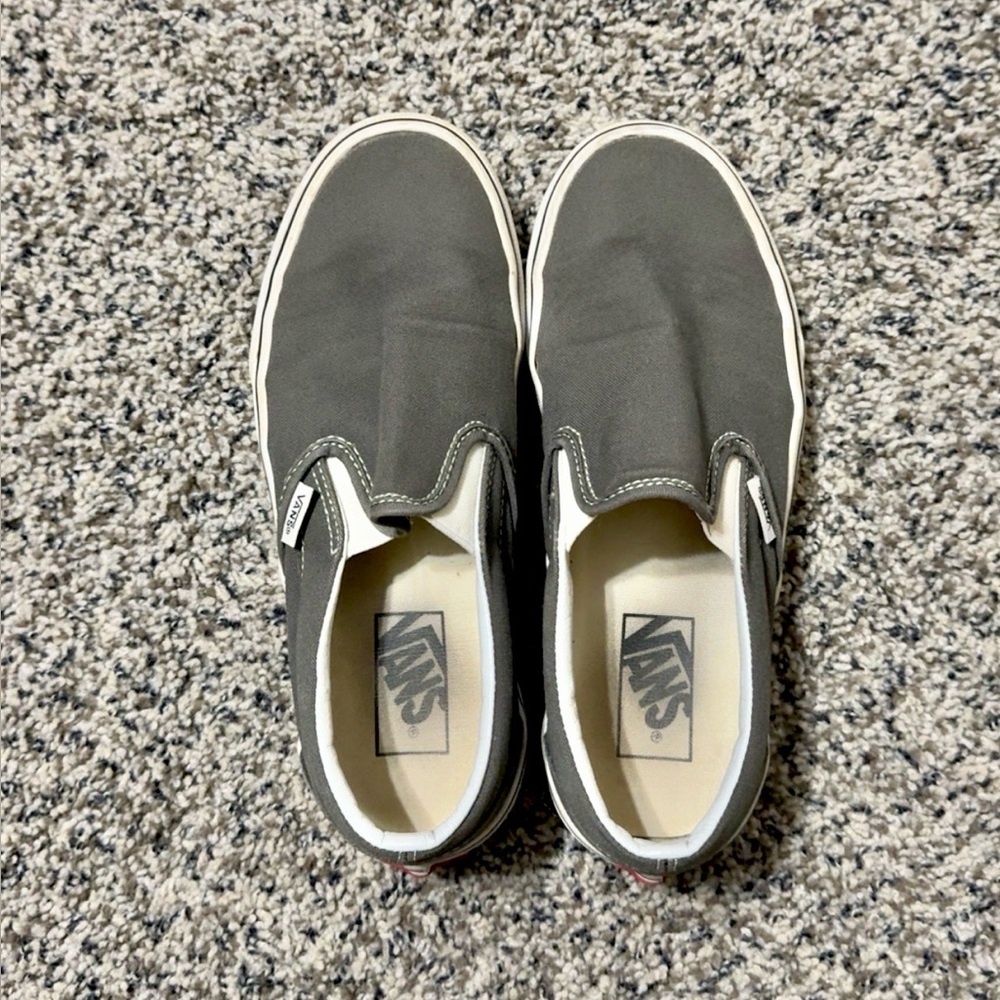 Vans Charcoal Slip-On Shoes